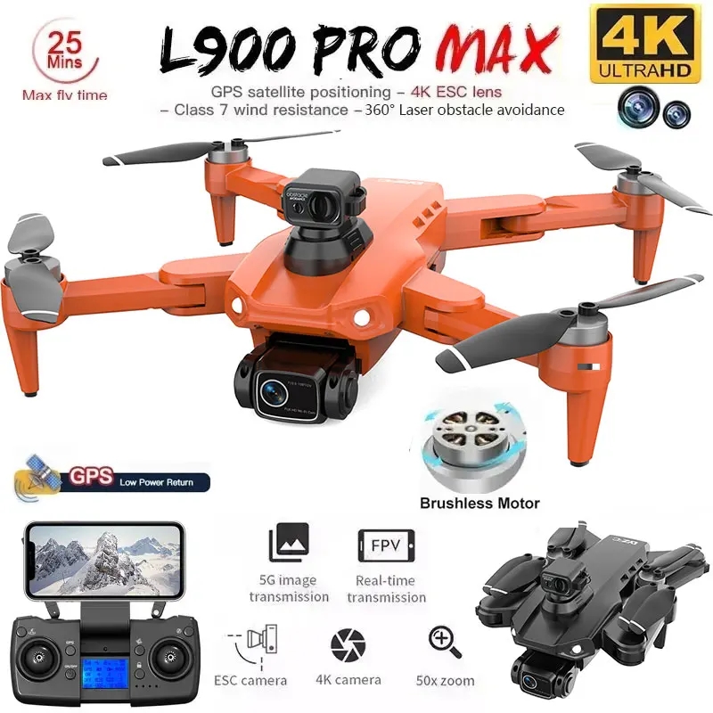 Drone Photogrammetry - Drone GPS L900 Pro MAX 4K