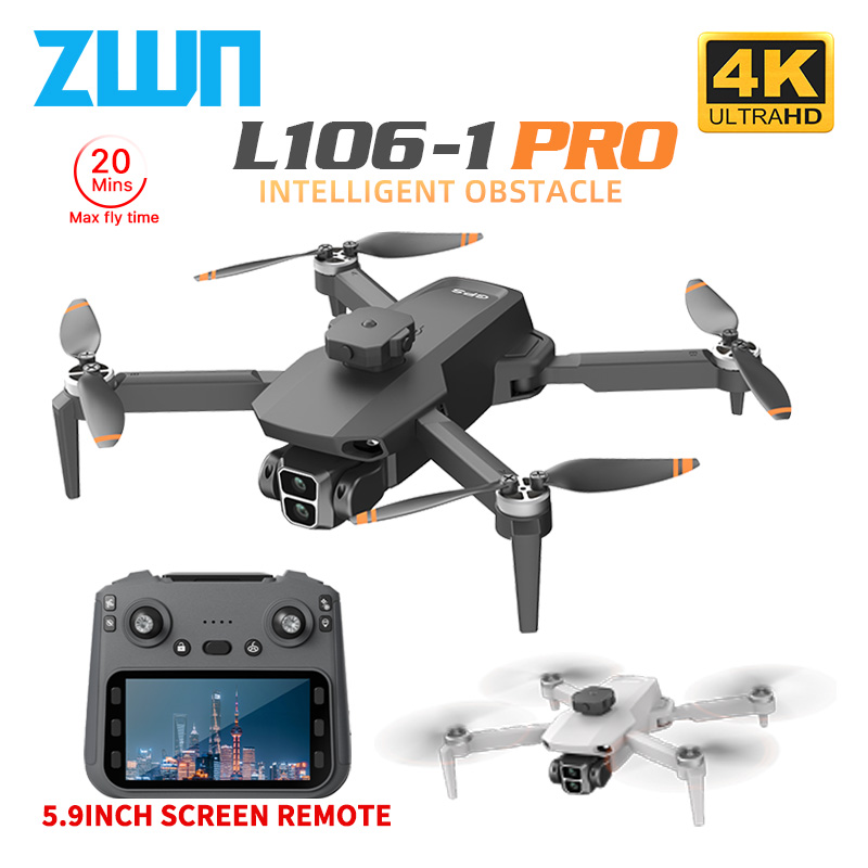 Drone Cinematic - Drone professionnel GPS L106-1PRO avec écran