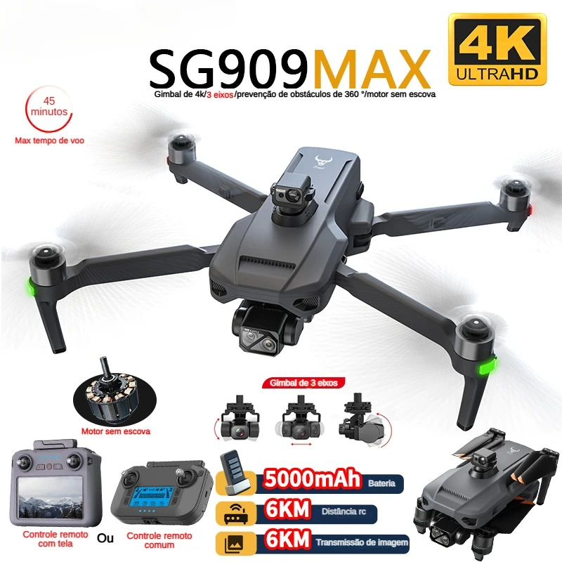 Drone Cinematic - ZLL SG909 SG909MAX Drone professionnel avec
