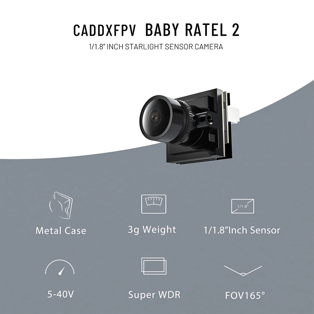 CADDX Micro Caméra FPV Ratel 2 - Drone Cinematic avis et prix